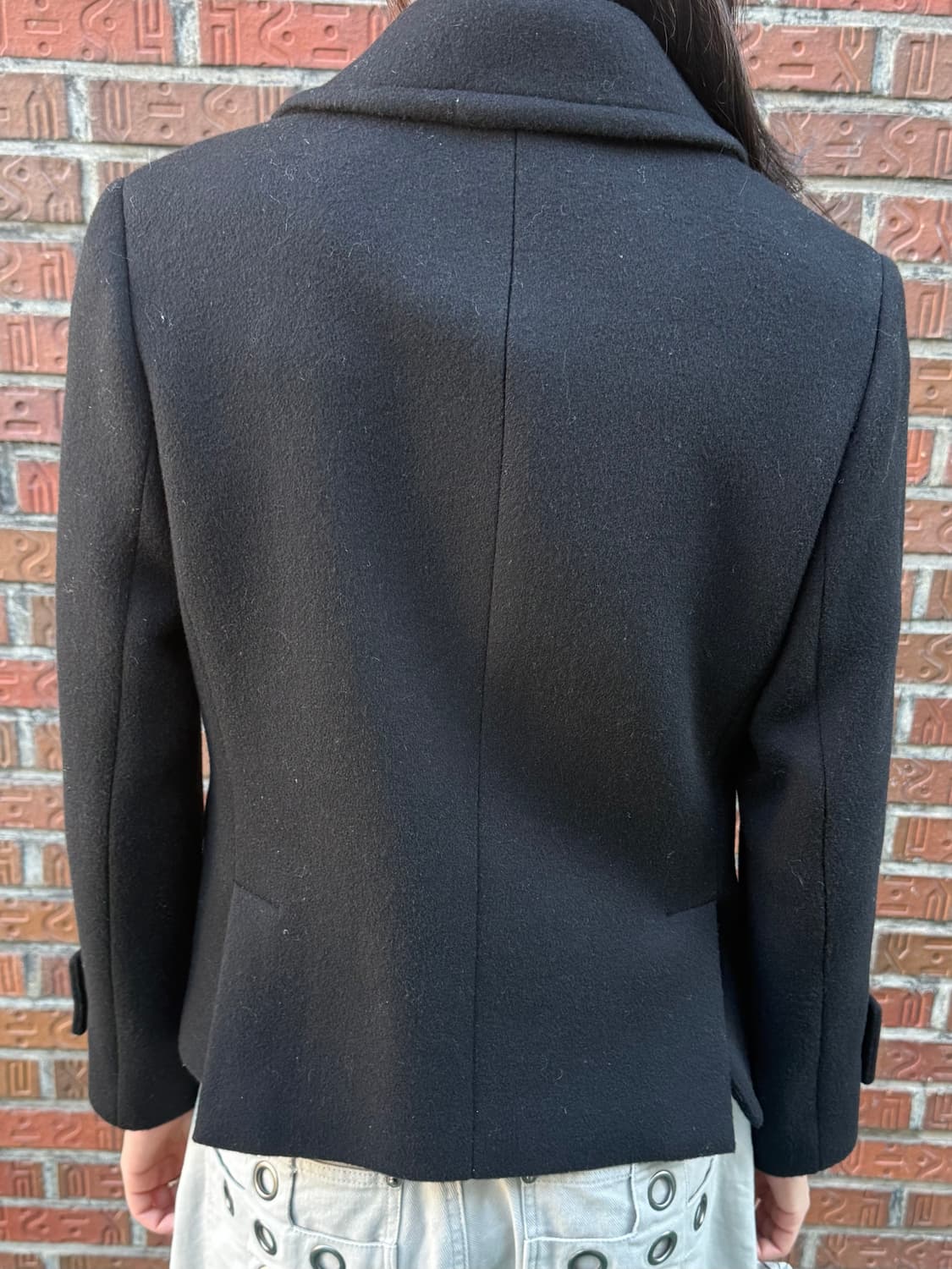 네이비 미디 코트 상품이미지4