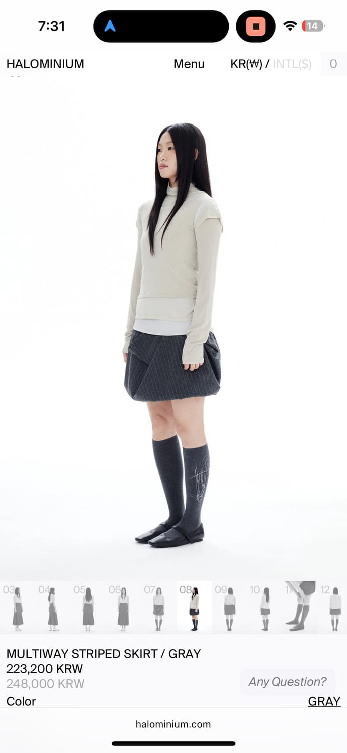 할로미늄 3 in 1 layered top 상품이미지2