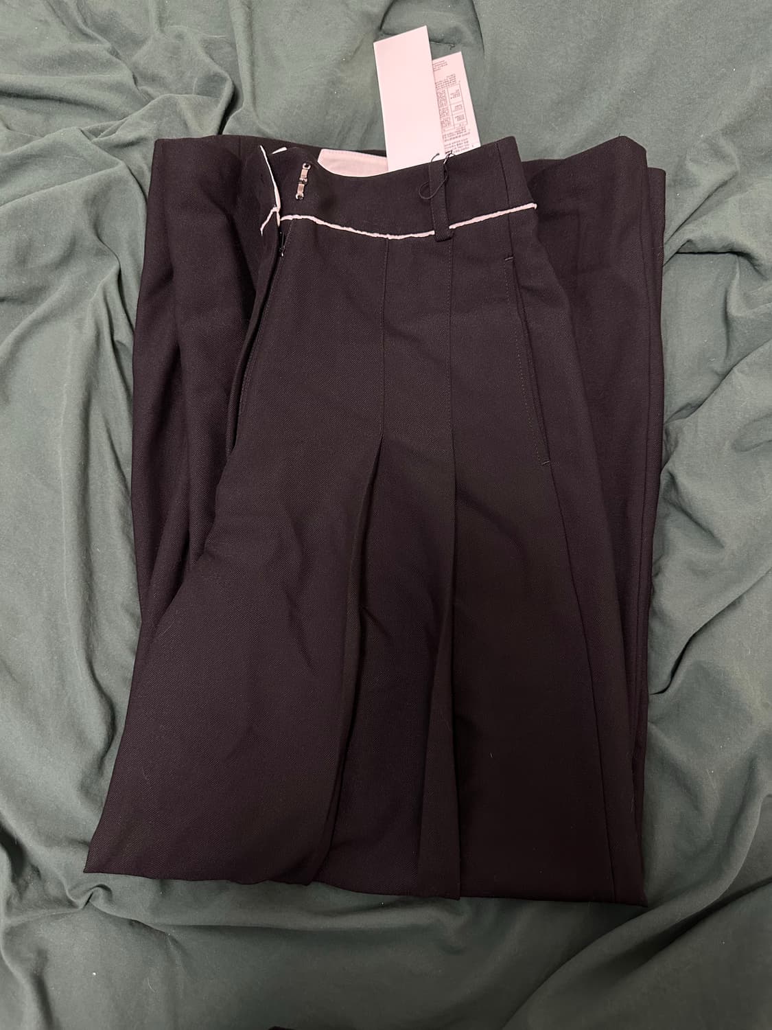 마뗑킴 투턱 커튼 트라우저 팬츠  상품이미지6