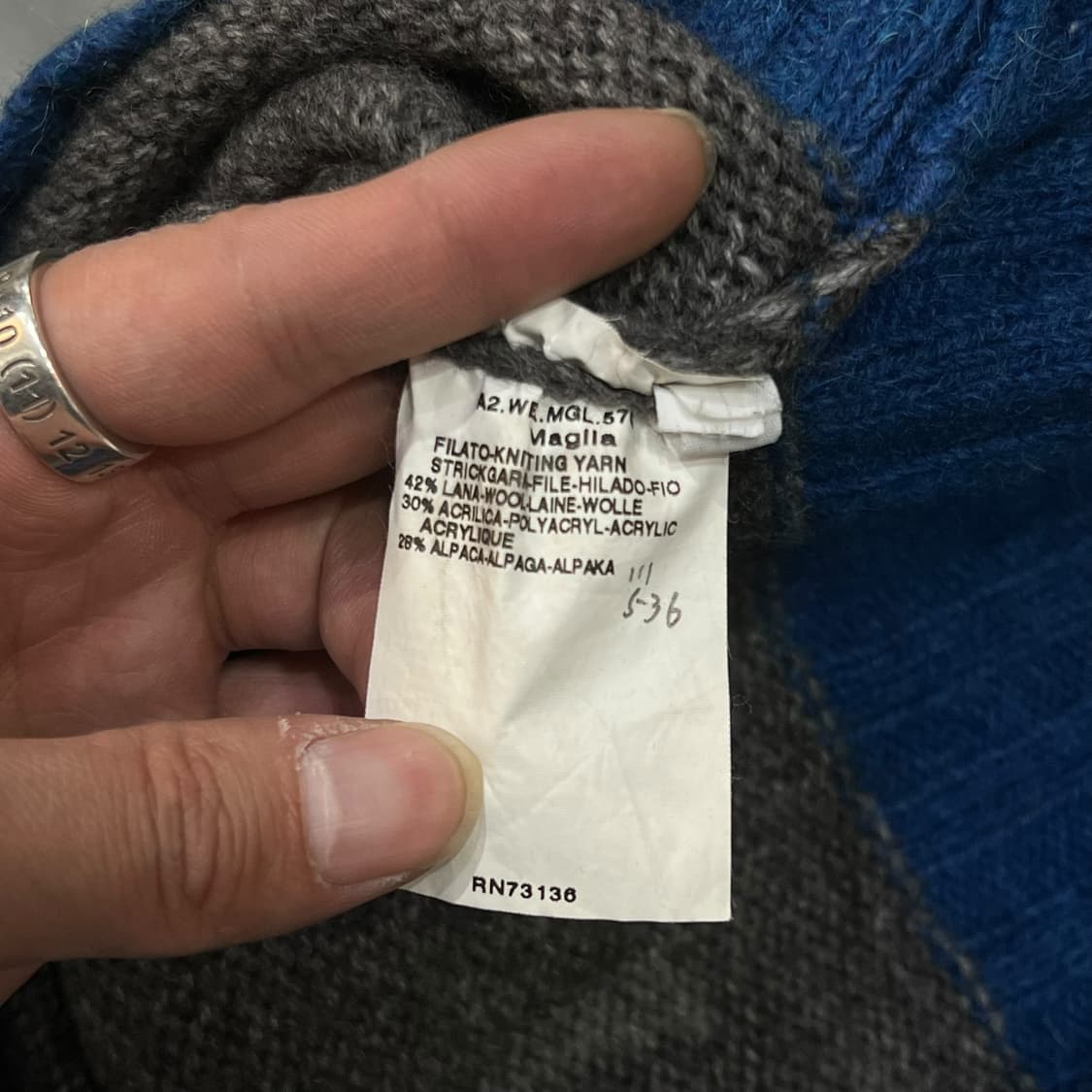  막스마라 배색 니트 베스트 y14288 상품이미지8