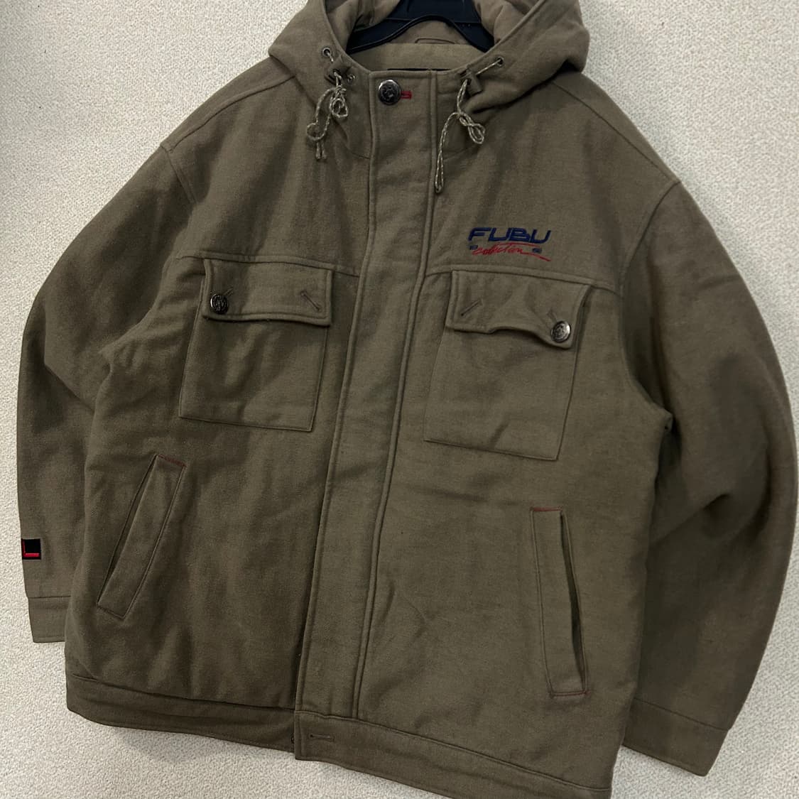 (L) 90s 올드 FUBU 푸부 후드 자켓  상품이미지4