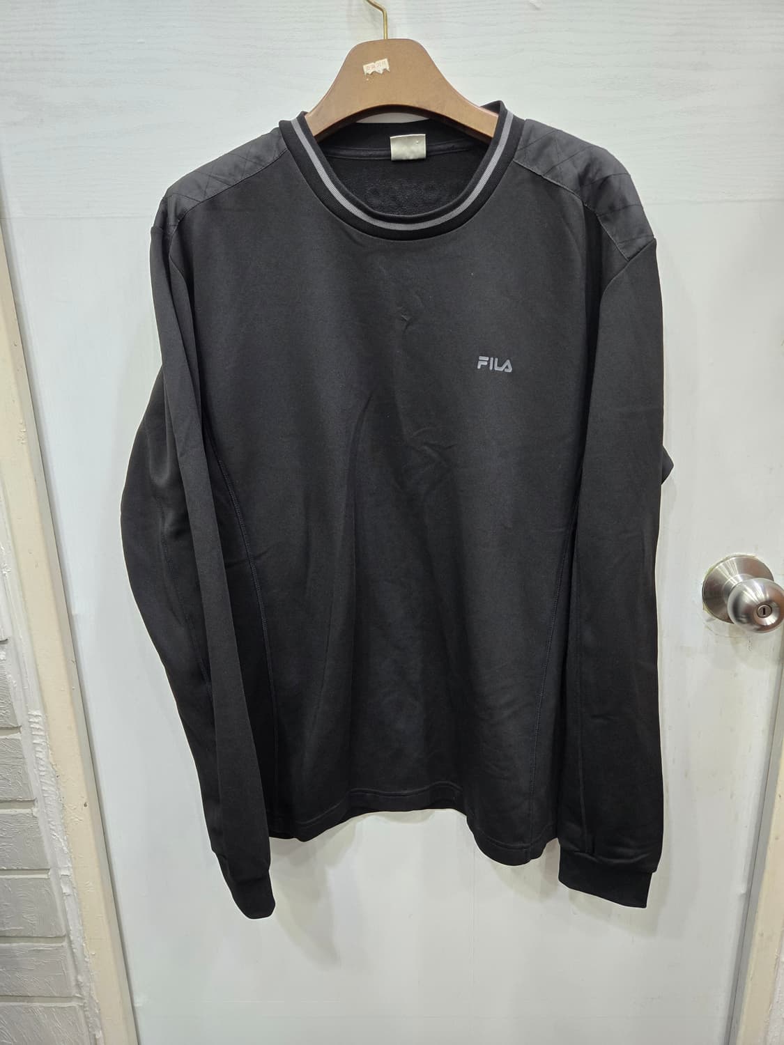 105,XL)) FILA 휠라 얇은 기모 긴팔티셔츠 ! 상품이미지1