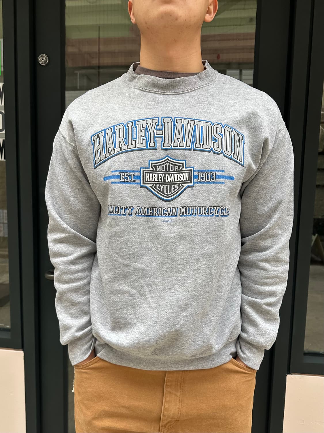 00’s Harley Davidson quality logo sweats 상품이미지3