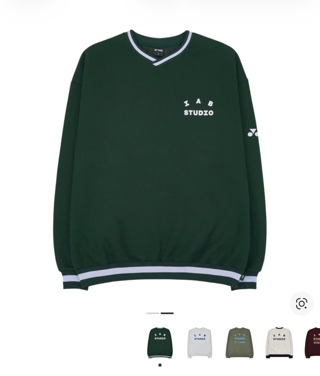 아이앱 스튜디오 x 요넥스 스웨트셔츠 그린 XL 상품이미지3