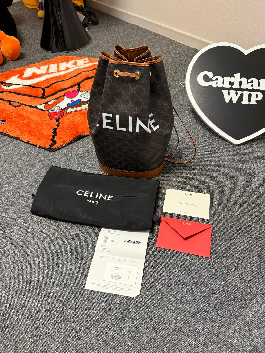 [ONE SIZE] 셀린느 미디엄 트리오페 캔버스 세일러 백 상품이미지1