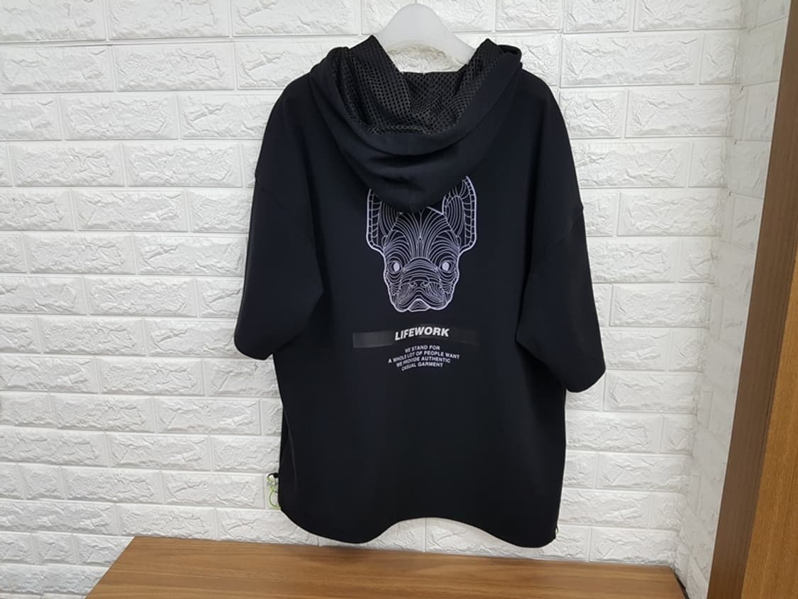 라이프워크 후드 반팔티 남여공용 오버핏 (남성100-105 여성88) 상품이미지5