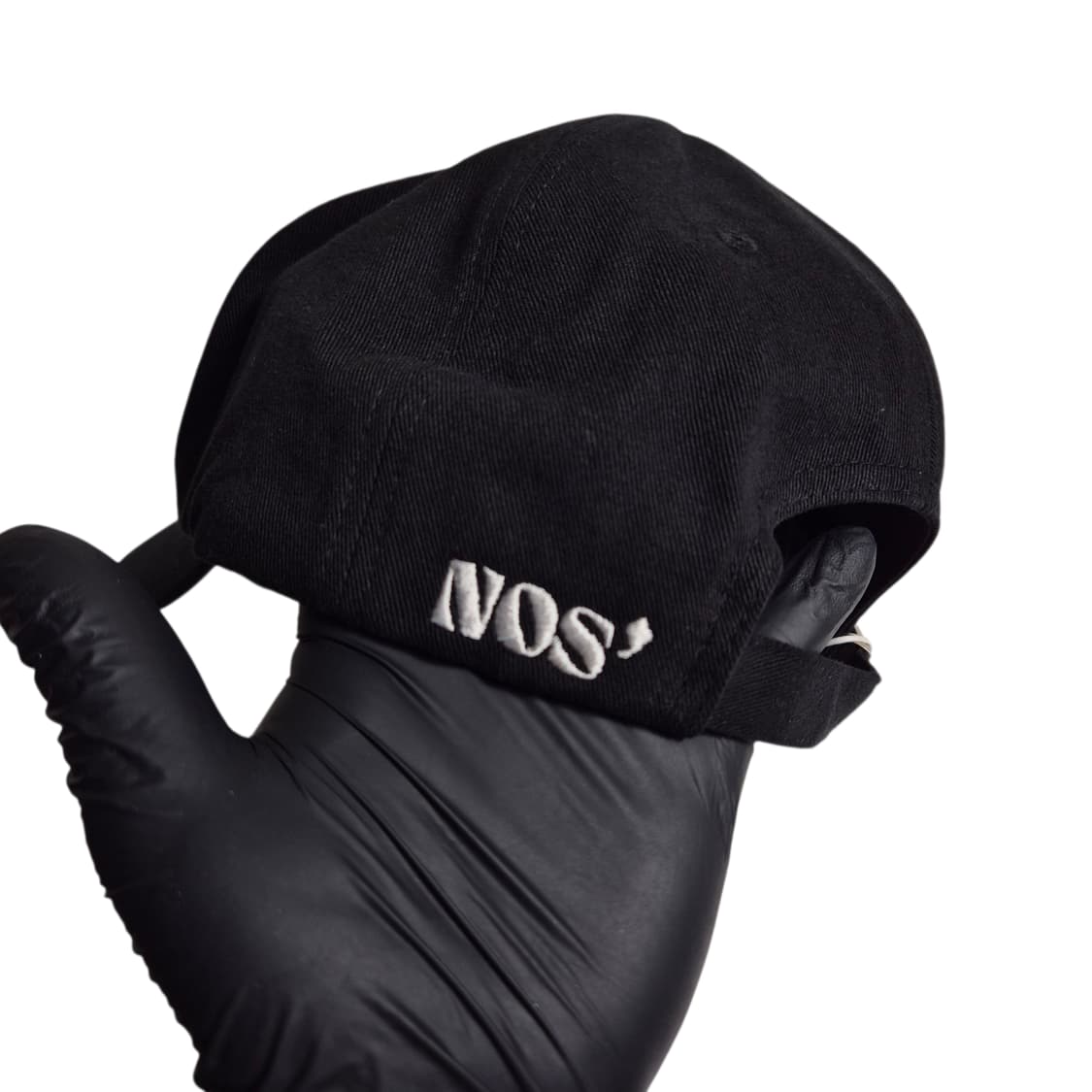 NOS7) 시그니쳐 심볼 사이드 포인트 볼캡 블랙 상품이미지4