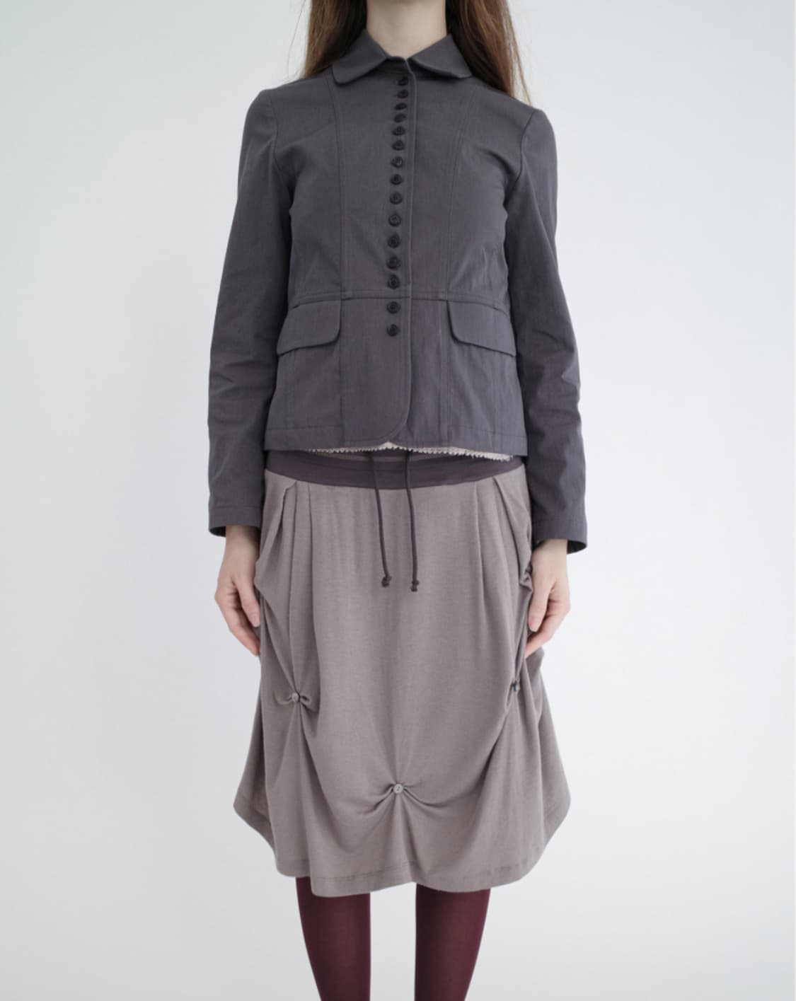 산코파 퓨엘라 멀티플 버튼 자켓 차콜 상품이미지1