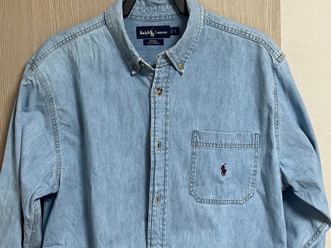 폴로 데님 청남방 셔츠 상품이미지3