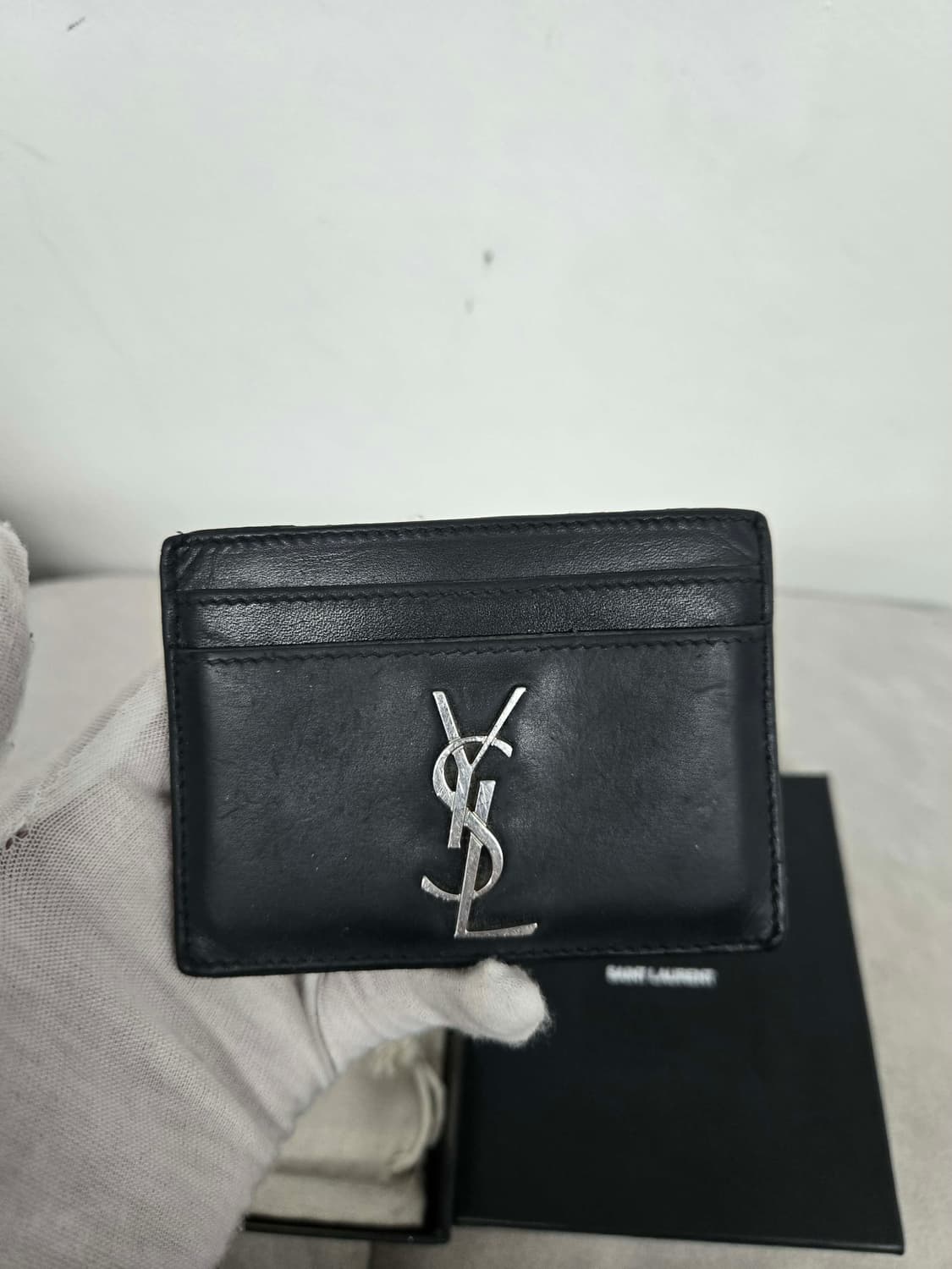 [보증서 정품] 입생로랑 로고 카드지갑 상품이미지4