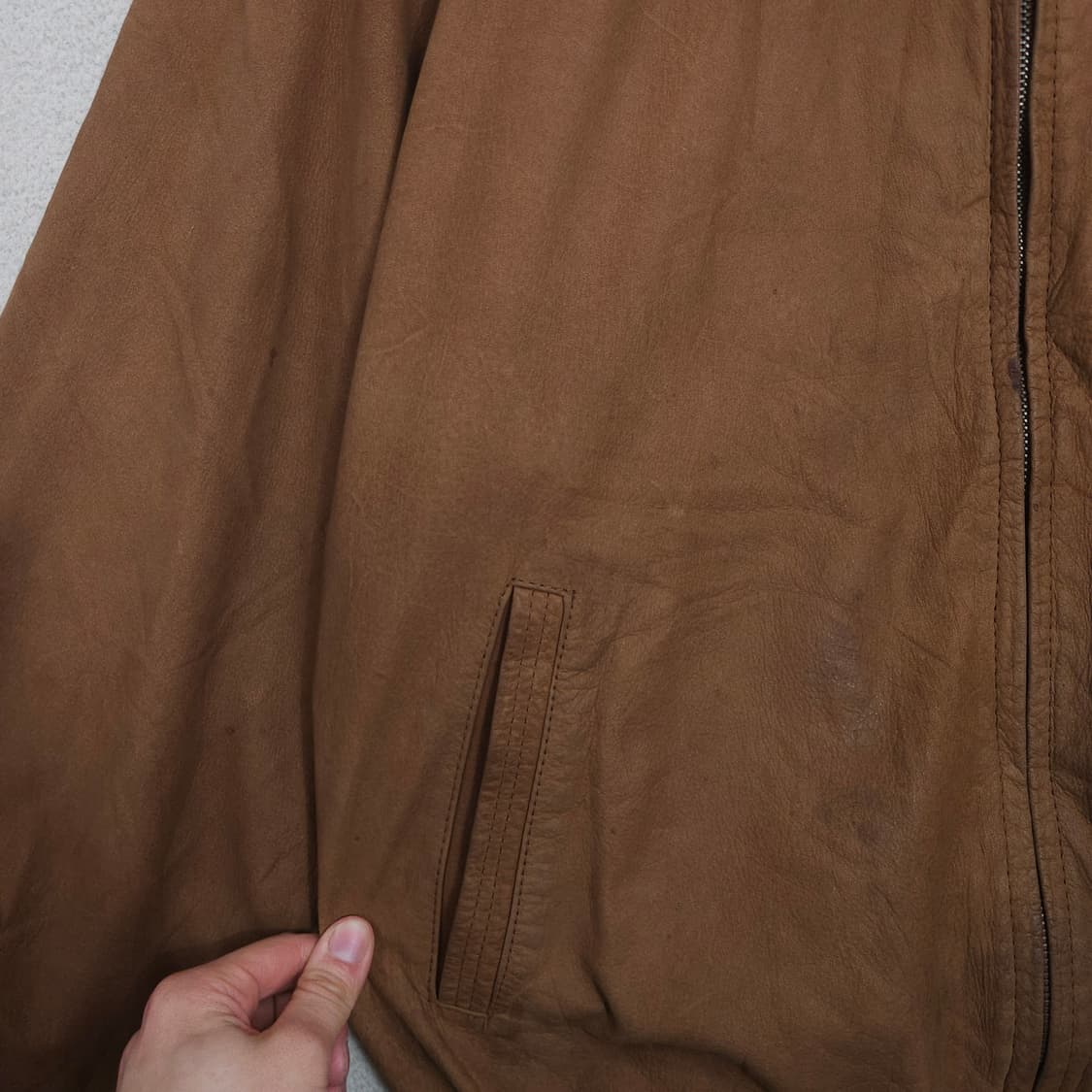 빈티지 양가죽 봄버 자켓 상품이미지6