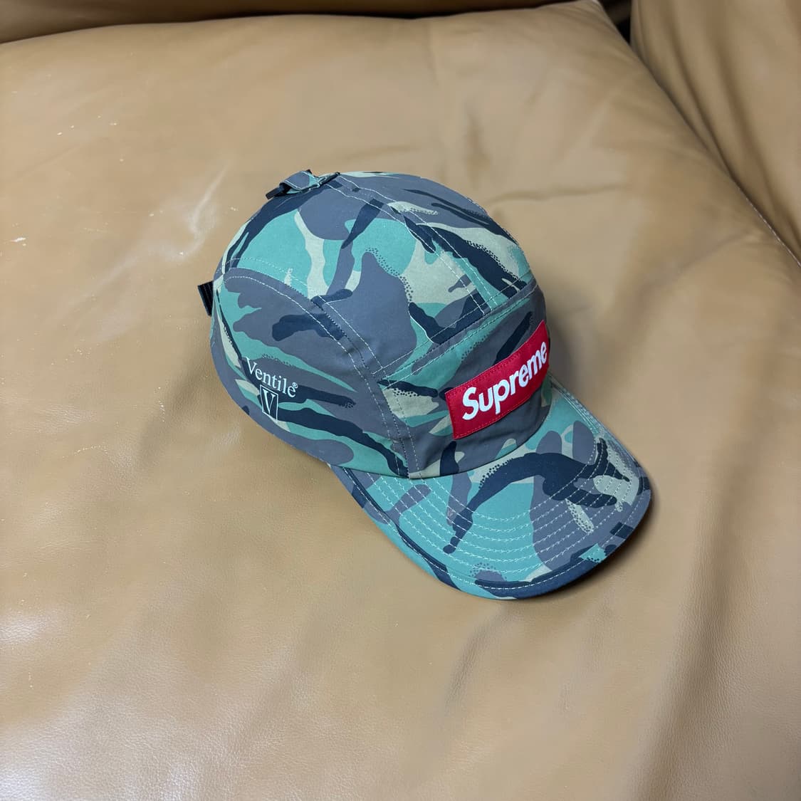 슈프림 캠프캡 모자 박스로고 22fw 벤틸 우드랜드 카모 상품이미지1