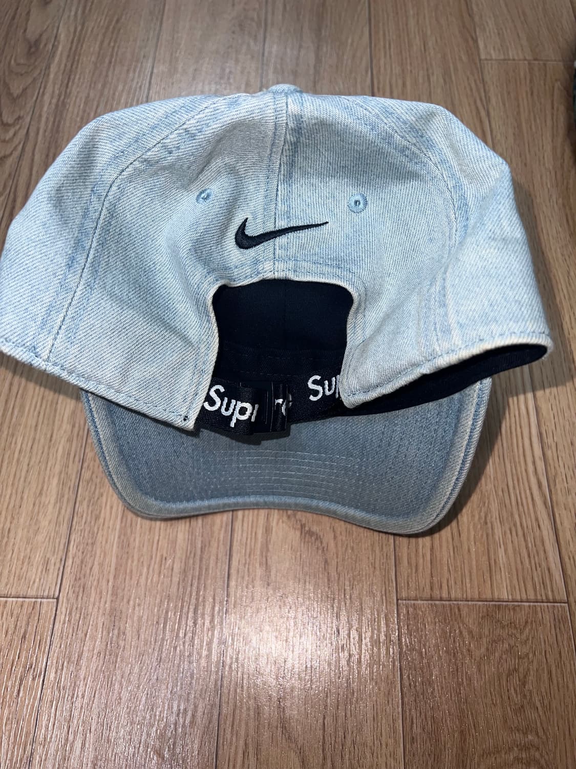 슈프림 x 나이키 ACG 데님 6-패널 캡 워시드 블루 - 22FW 상품이미지2