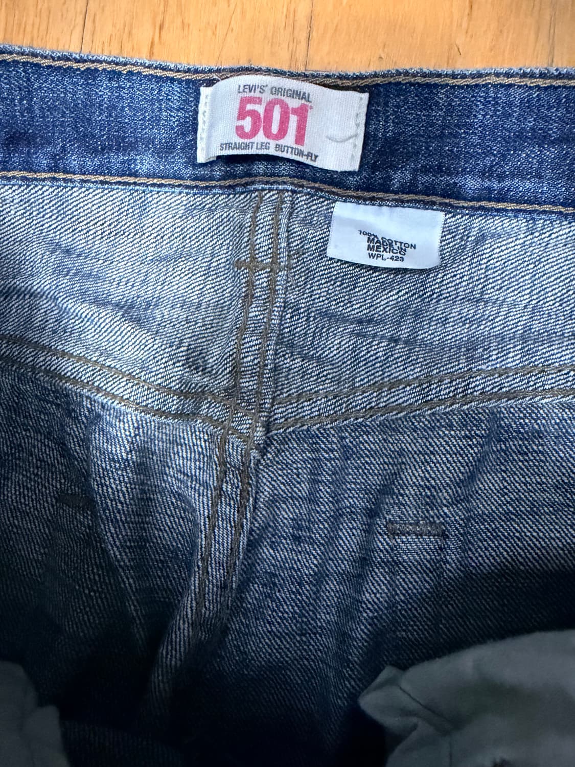 리바이스 501 멕시코 메이드 레귤러핏 워싱 데님팬츠 32 상품이미지6