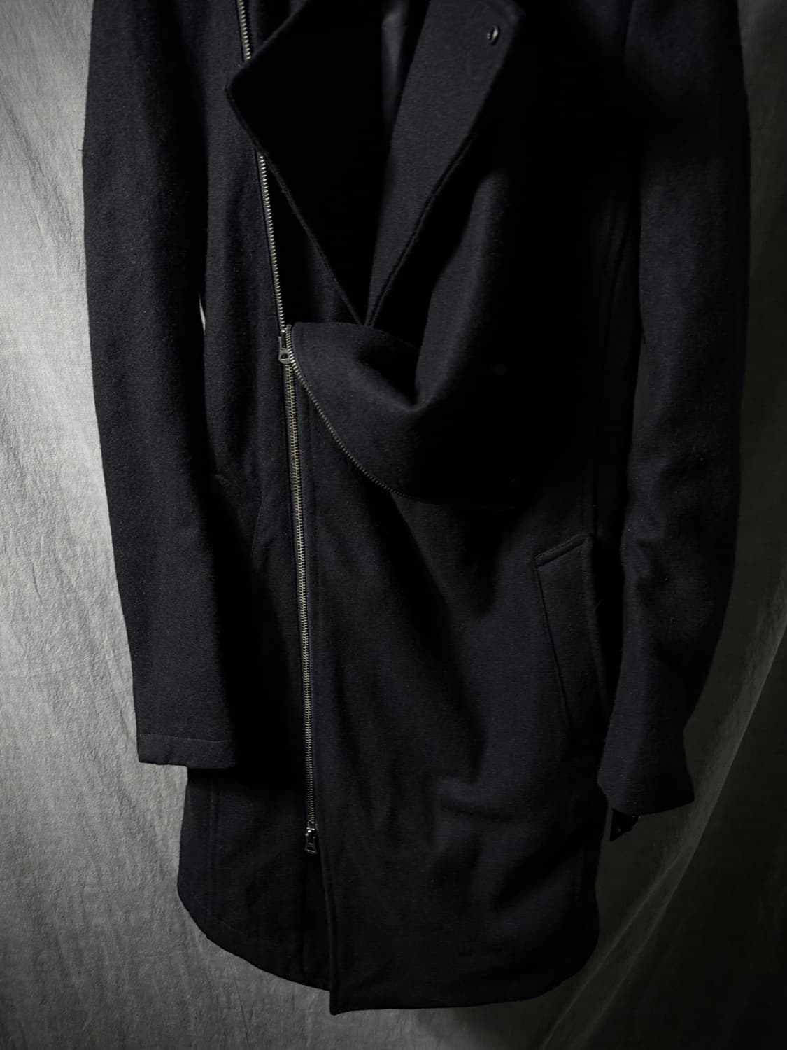 CIVARIZE Double Asymmetric Draped Coat 상품이미지6