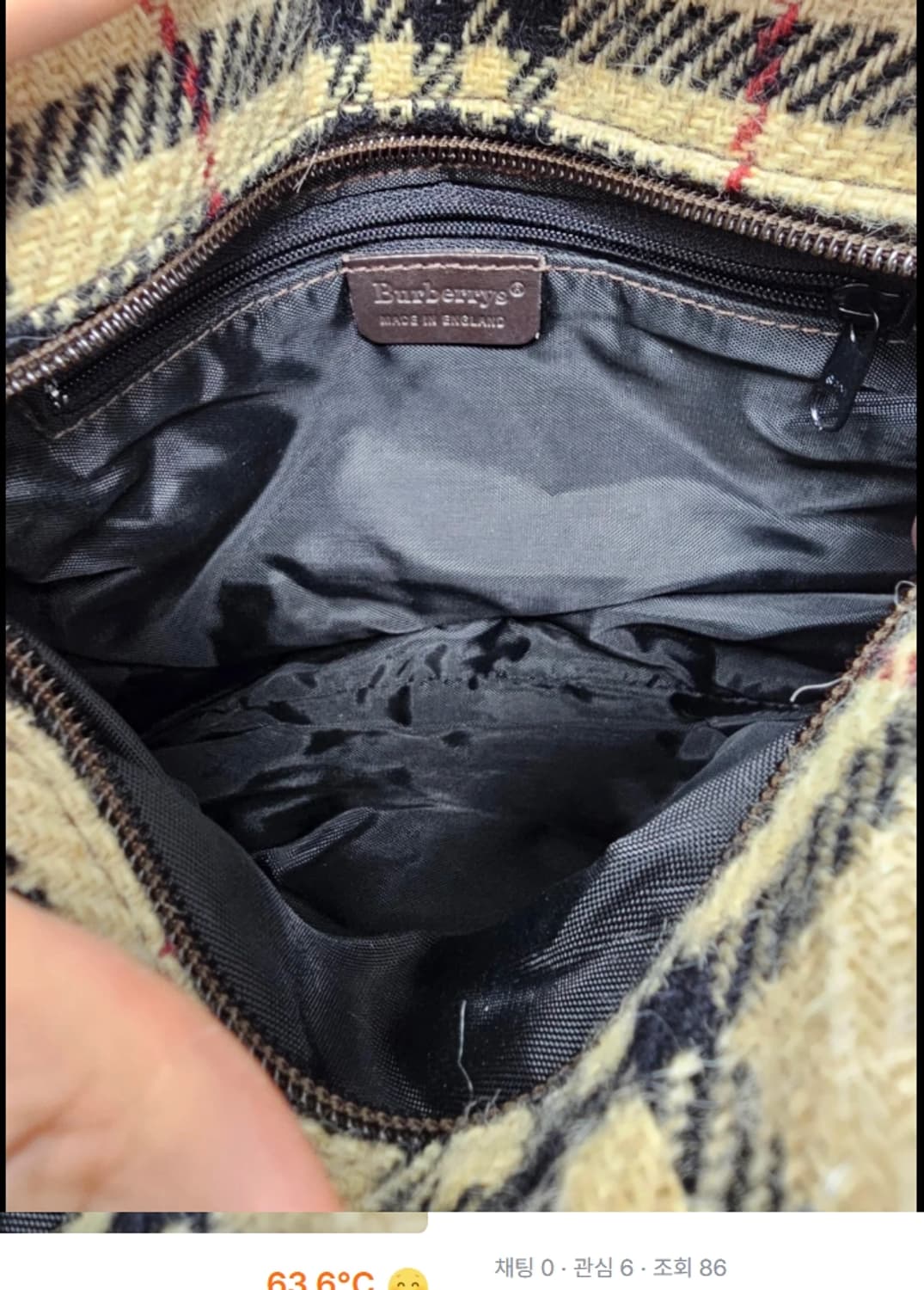 정품 버버리 체크 숄더백 상품이미지7