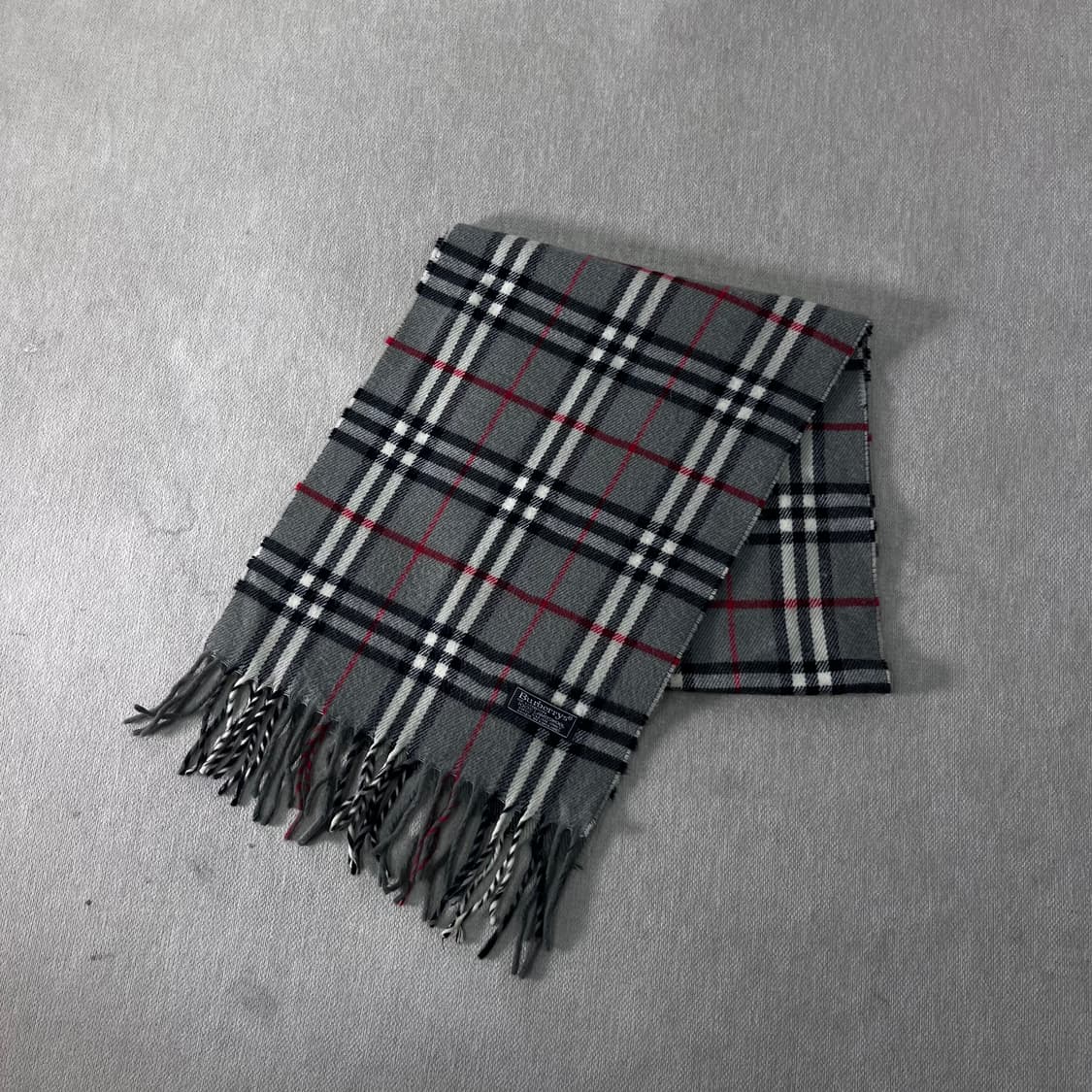 버버리 노바체크 램스울 그레이 머플러 상품이미지1