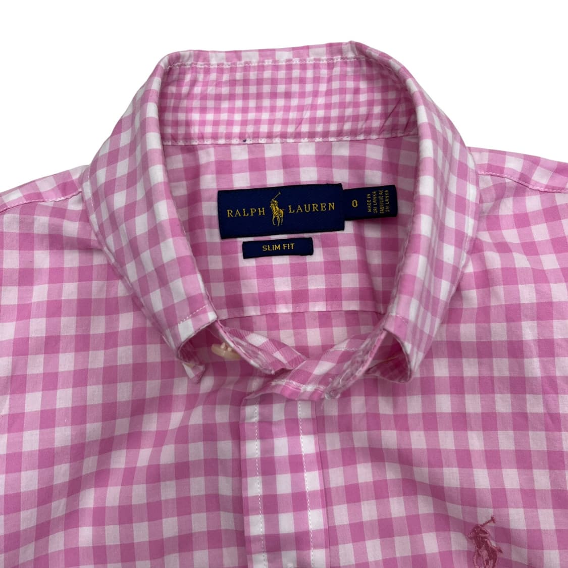 폴로 랄프로렌 딸기우유맛포니 연핑크 체크셔츠 0 상품이미지6