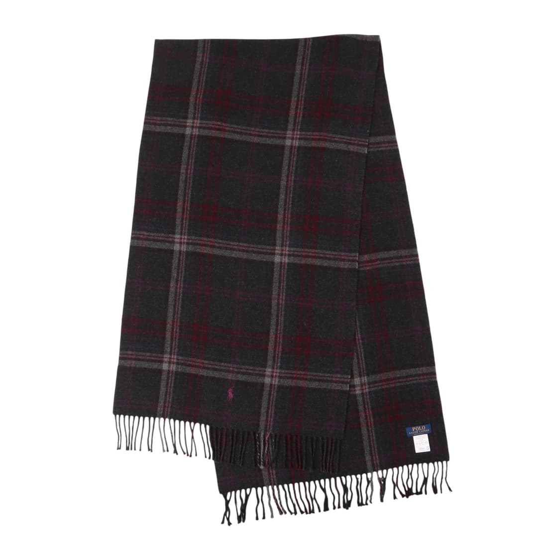 폴로 랄프로렌 포니 타탄체크 램스울 머플러 상품이미지4