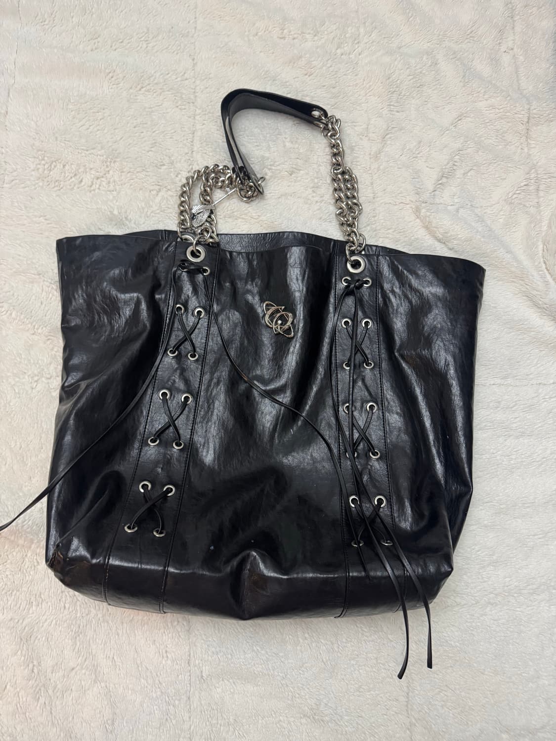 체리퀴리 레더 쇼퍼백 상품이미지5