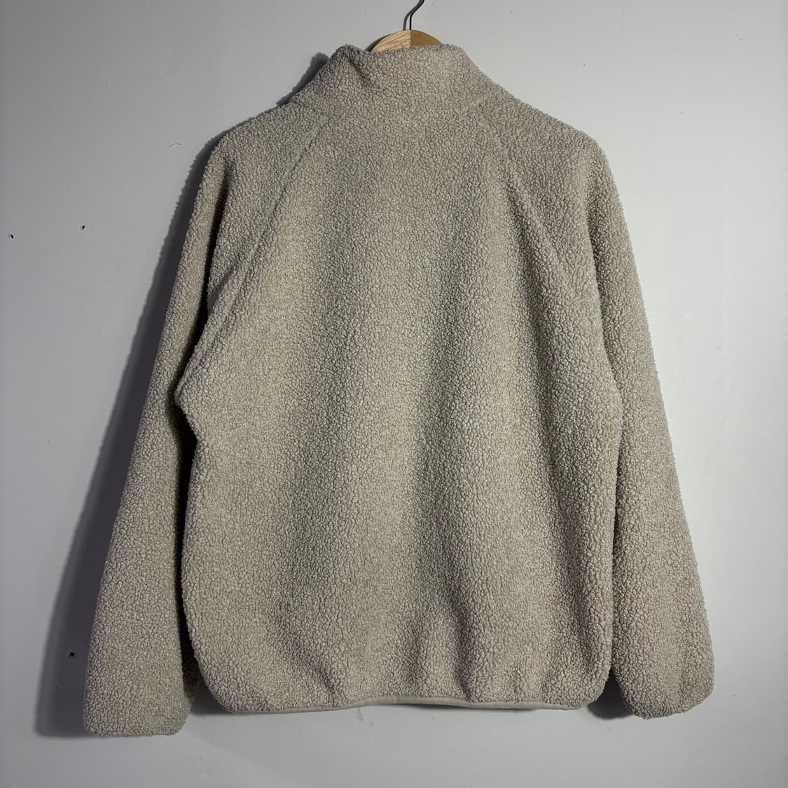 휠라 빈티지 베이지 보아 플리스 집업 자켓 (무료배송)  상품이미지3