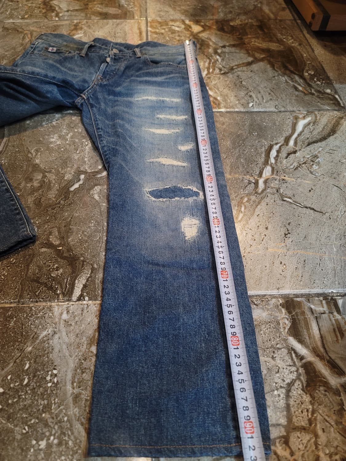 스튜디오 다치산 리페어 워싱 데님팬츠  상품이미지9