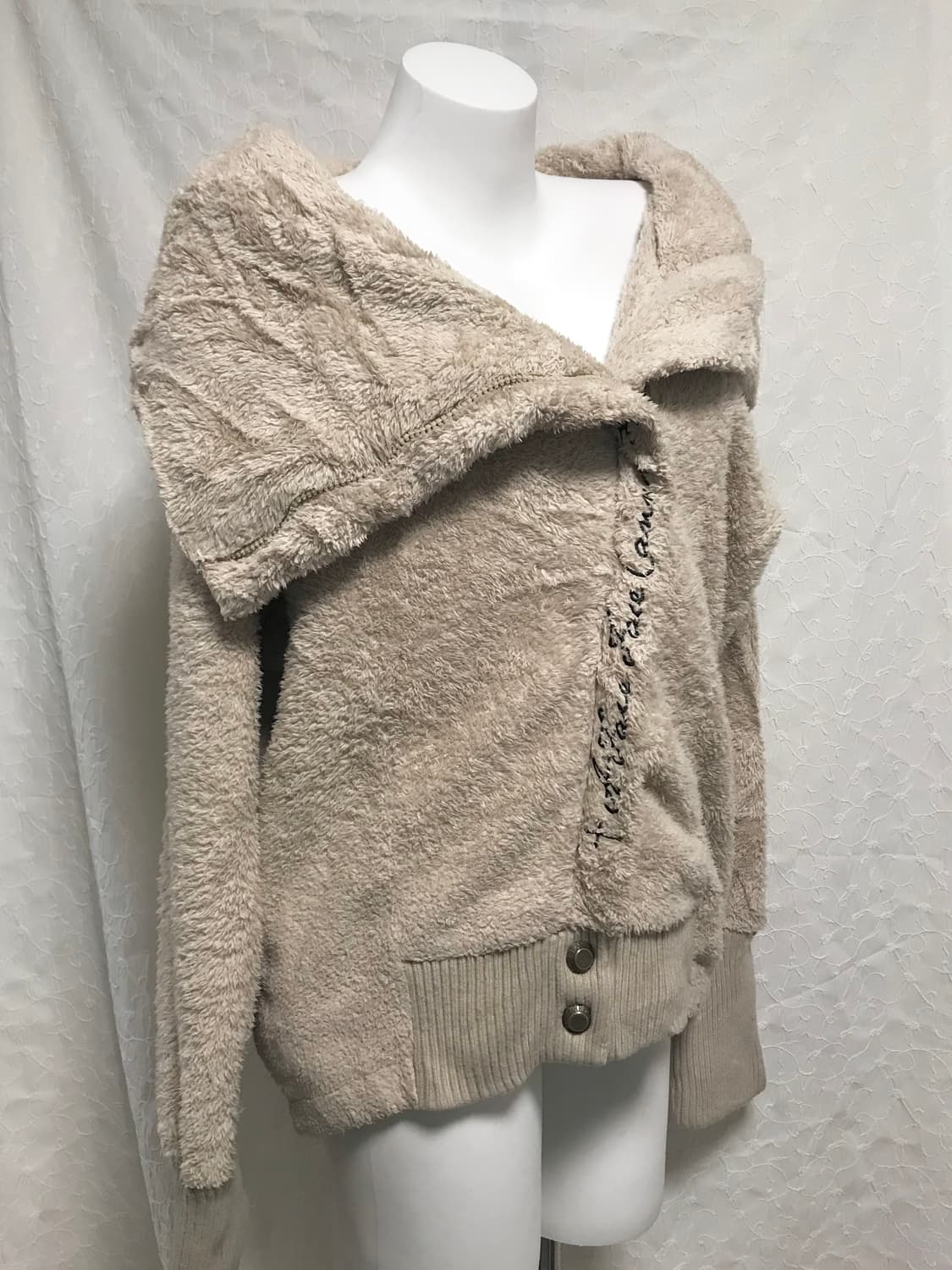 택포•빈티지 heaven and earth 사선 지퍼 하이넥 플리스 집업 상품이미지6