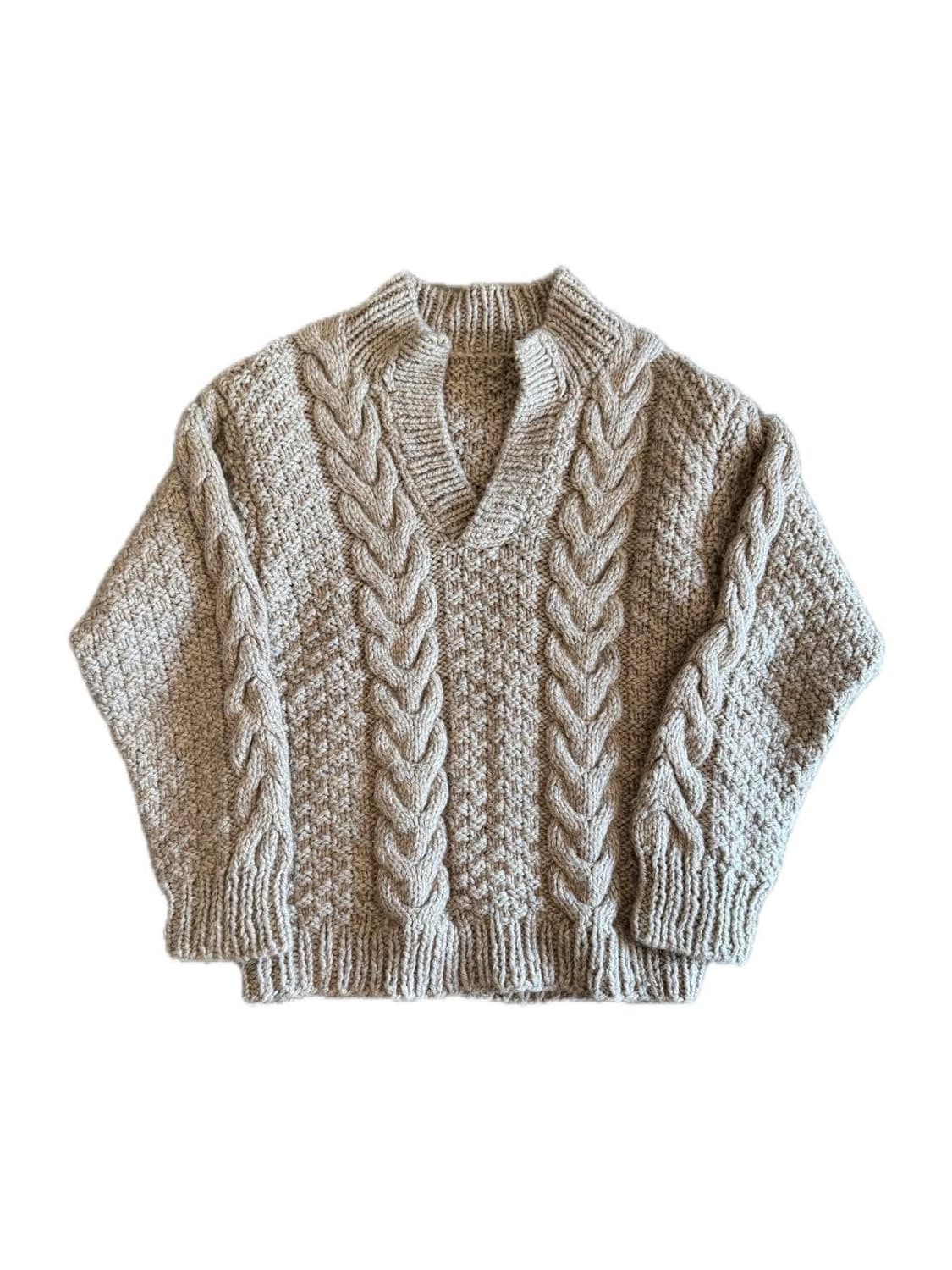 Vintage low guage wool sweater 상품이미지1