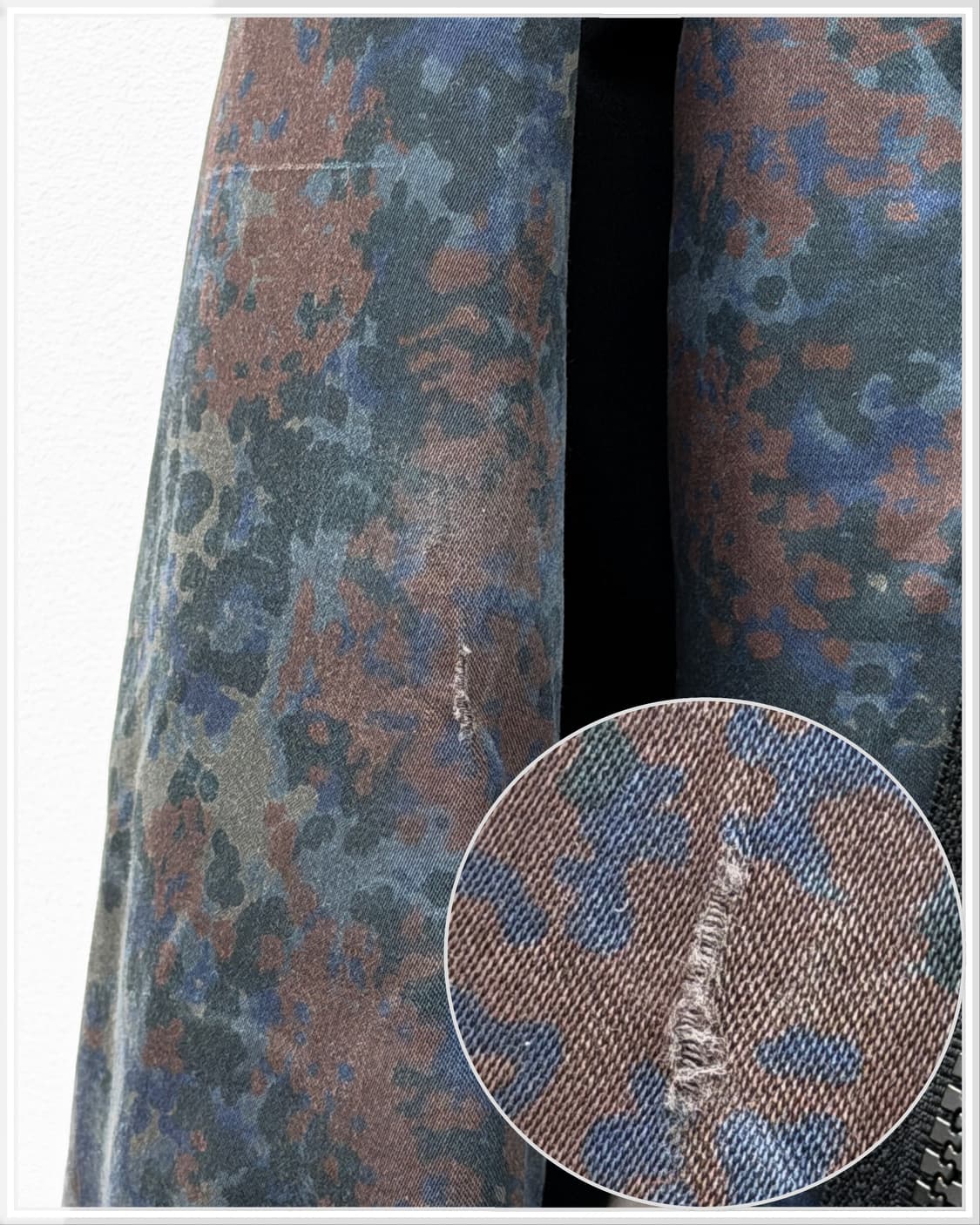 스톤아일랜드 Raso Gommato 카모 프린트 패딩 자켓 상품이미지4