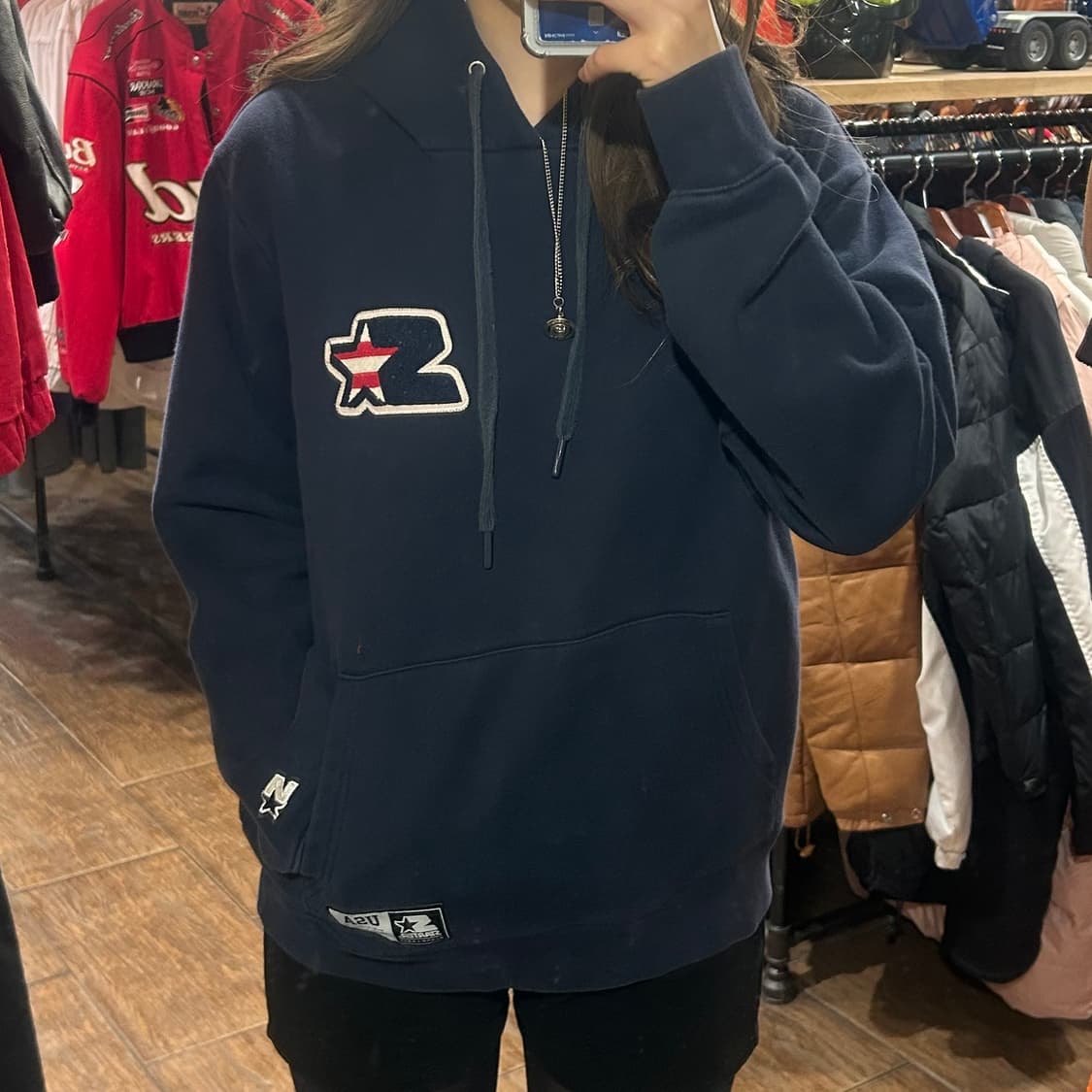 [HI] 스타터 후드티 네이비 상품이미지2