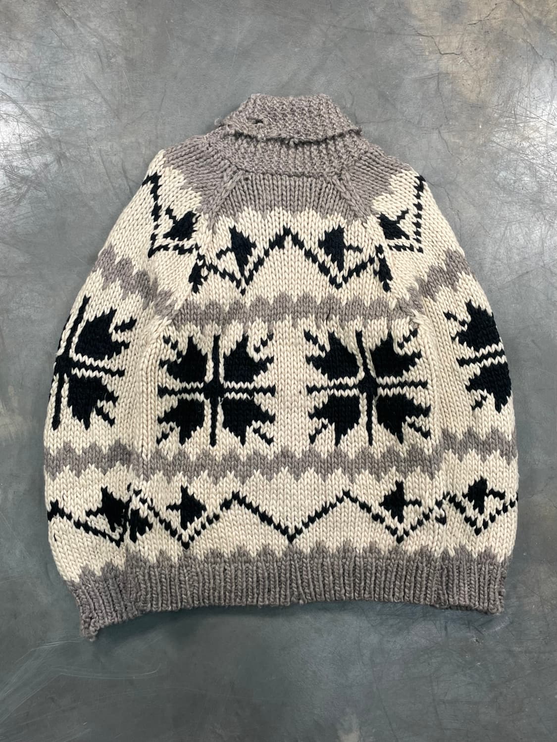 빈티지 코위찬 울 니트집업 상품이미지5