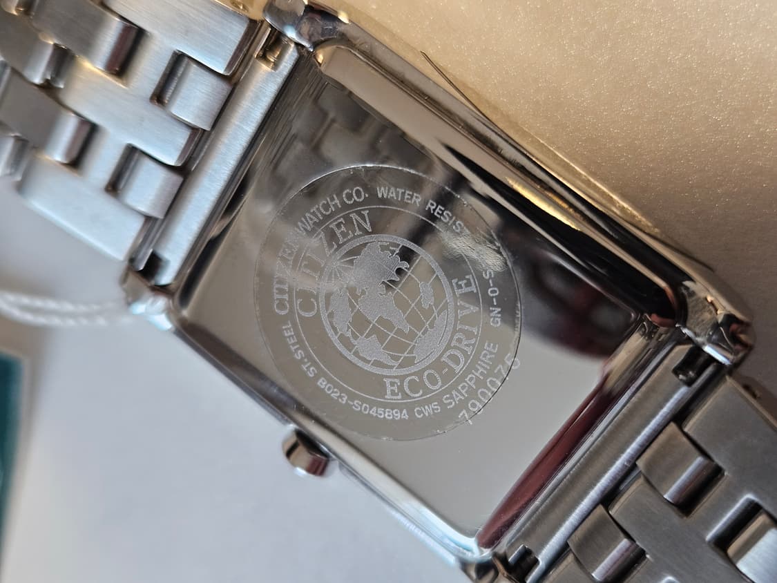 시티즌 Eco-Drive 사각 메탈 시계 민트급 상품이미지7