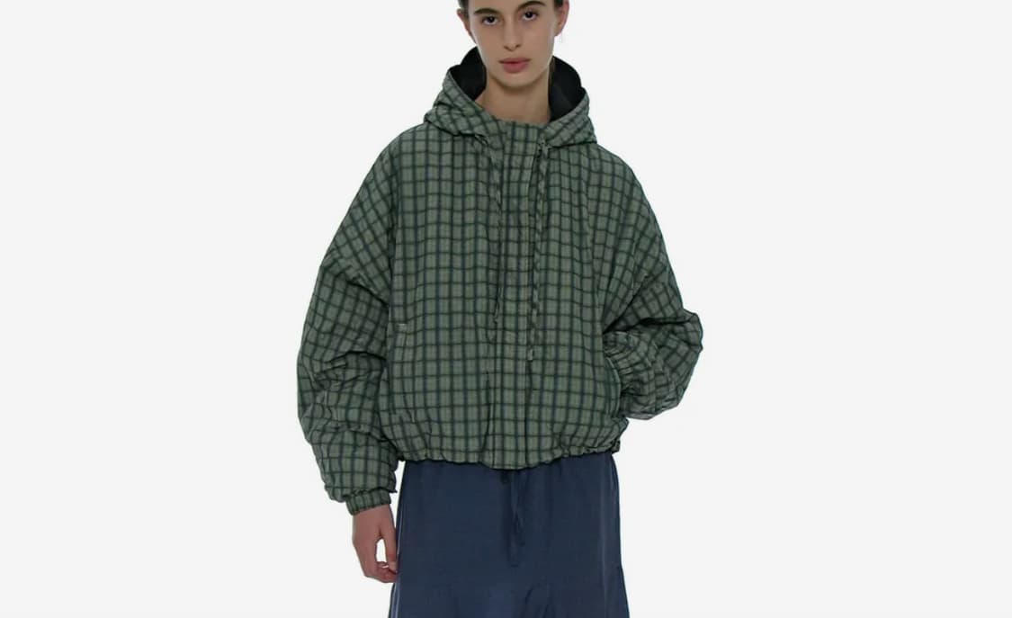 파르티멘토 우먼 리버시블 후디드 윈드브레이커 블랙 상품이미지1