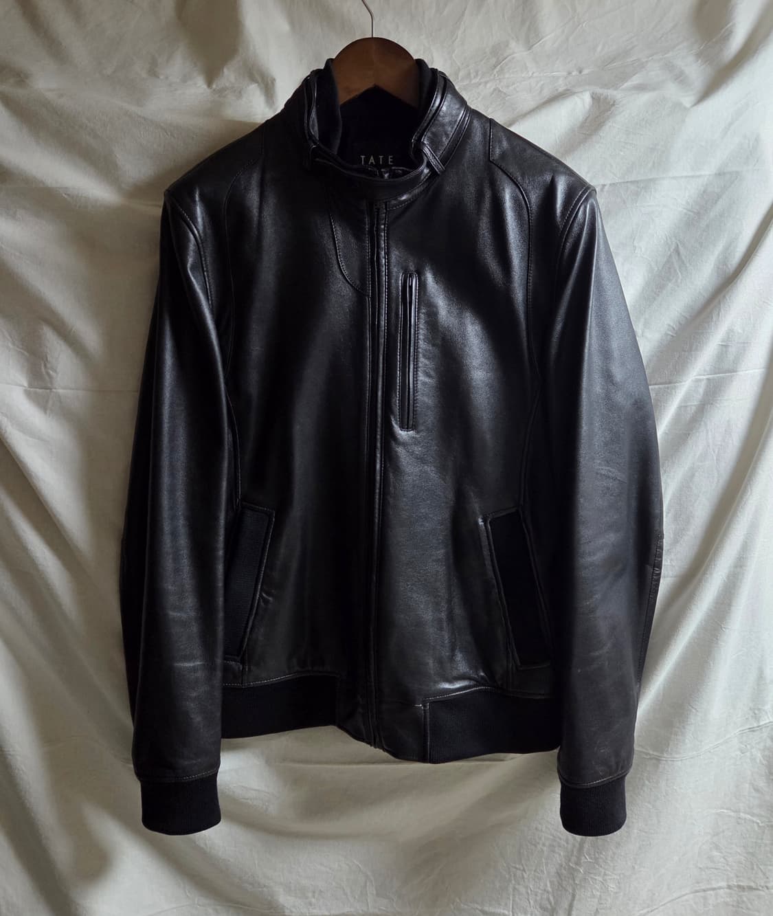 TATE 테이트 블랙 램스킨 레더 가죽 자켓 105 상품이미지1