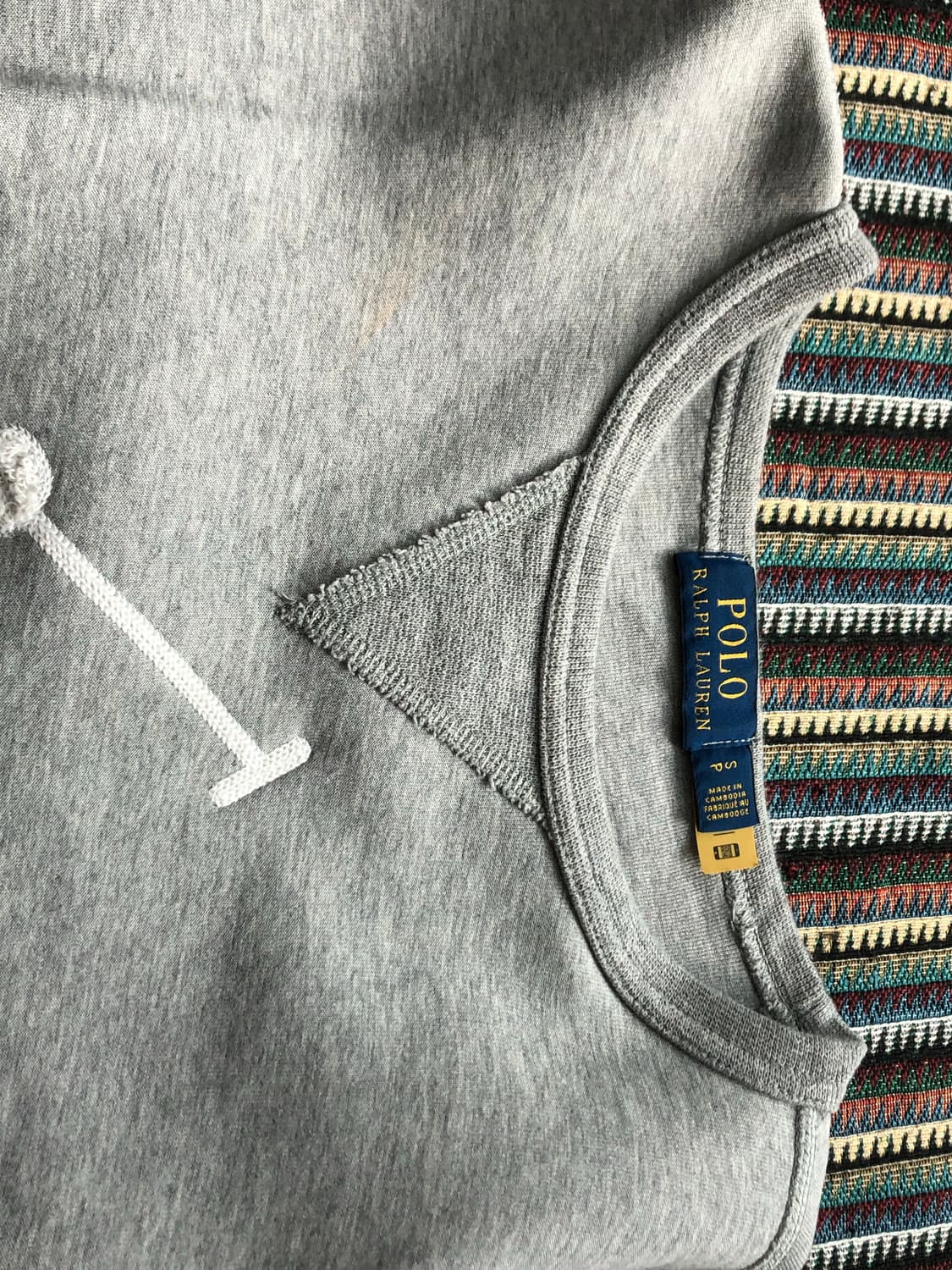 폴로 빅포니 맨투맨 그레이 상품이미지3