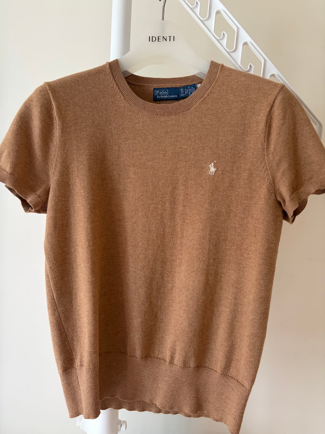 폴로 코튼 블렌드 니트 베이지 xs (새상품) 상품이미지4