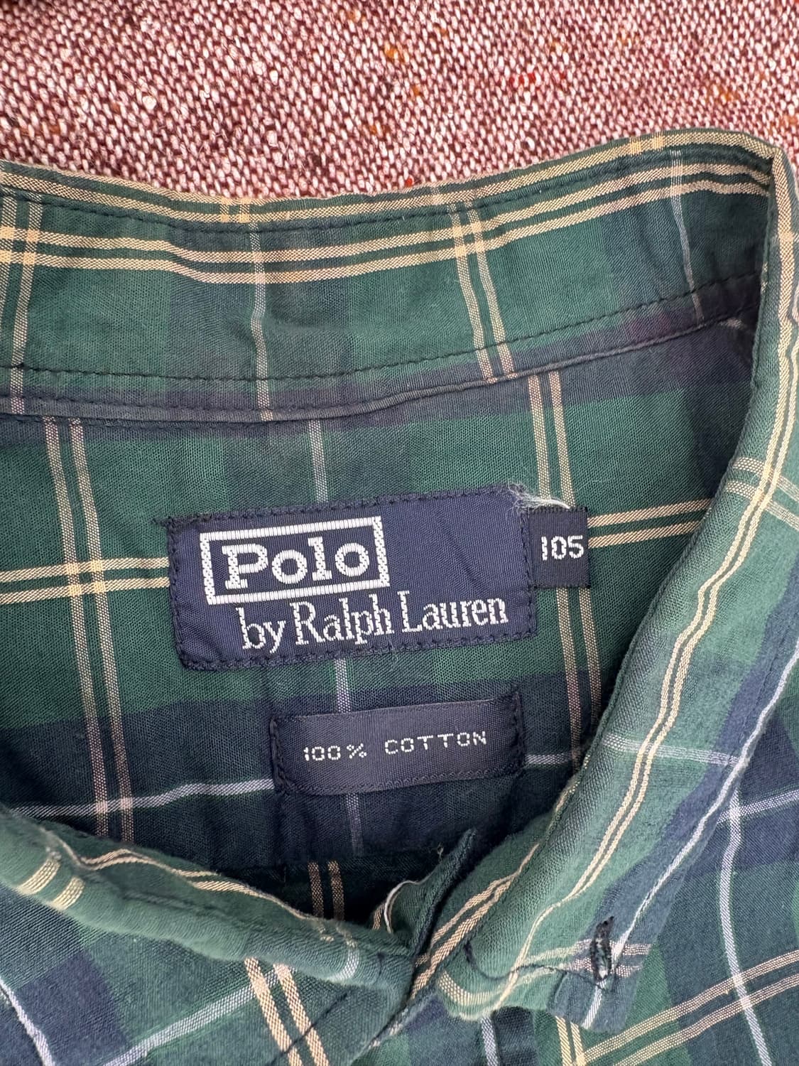 💚 Polo by Ralph Lauren 빈티지 체크 반팔 셔츠 상품이미지2