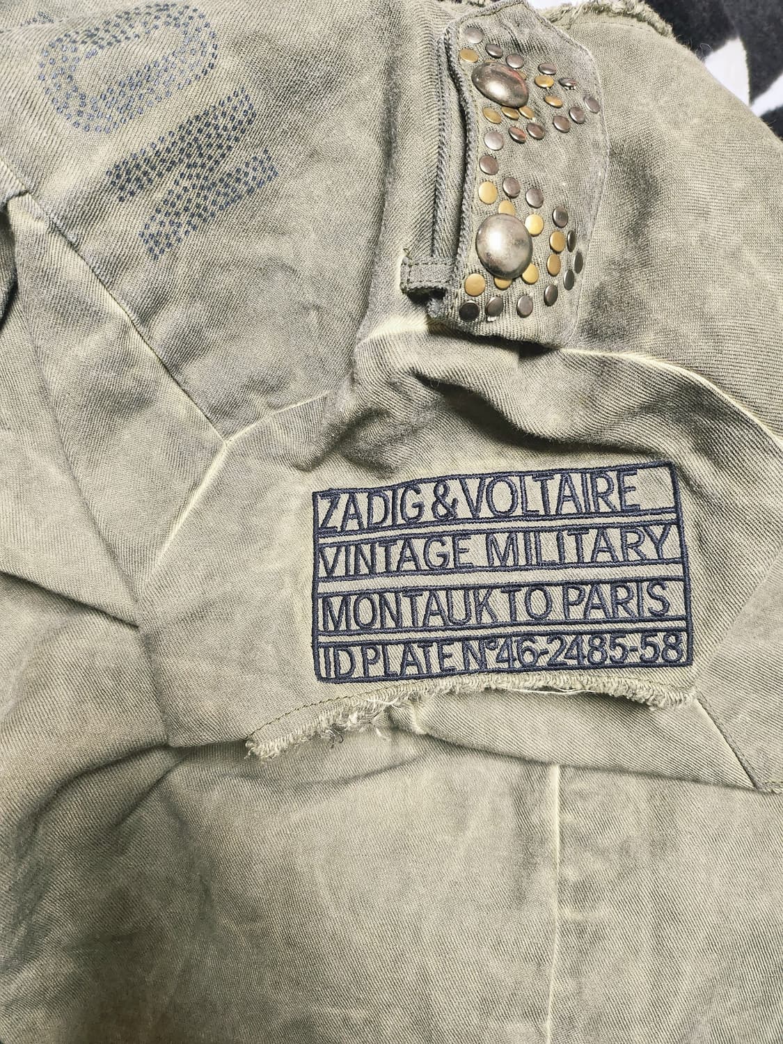 Zadig & Voltaire 빈티지 밀리터리 스타일 조끼  상품이미지4