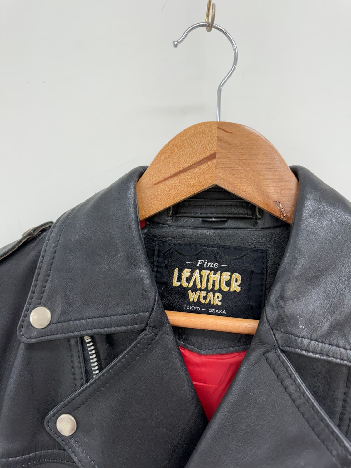 FINE LEATHER WEAR 락무드 투웨이 라이더 자켓 상품이미지4