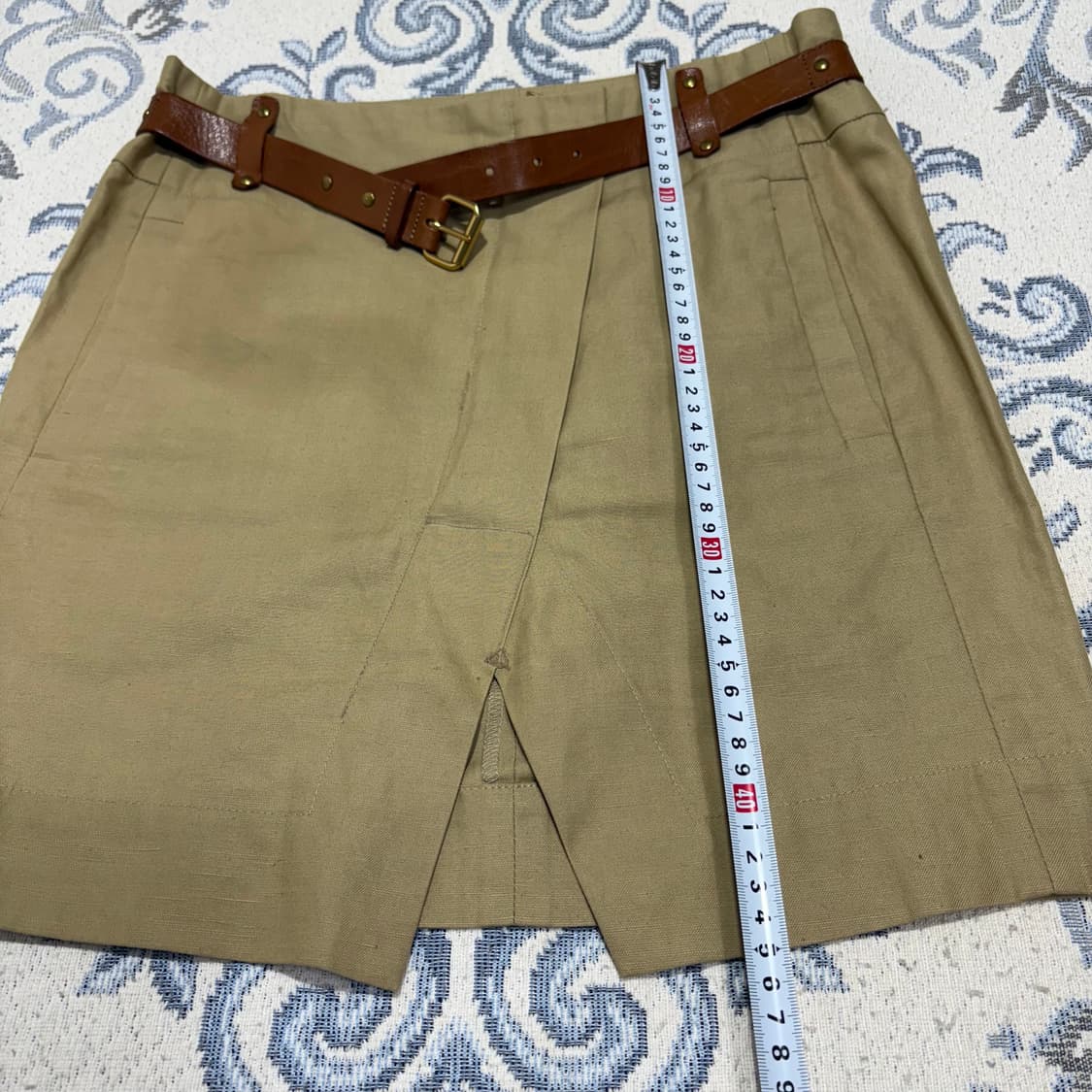 **ISABEL MARANT 베이지 코튼 혼방 스커트** 상품이미지3