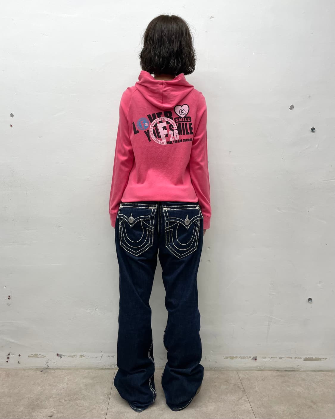 I Love Free Cubic Pink Hoodie Zip-Up  상품이미지7