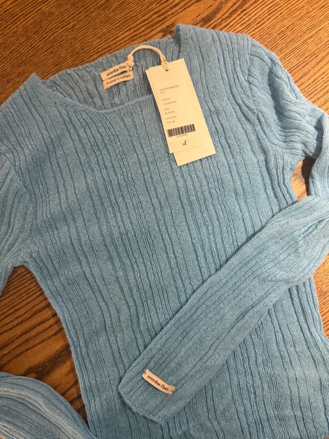 오버듀플레어 (Overdue Flair) 모헤어 립 니트 free 상품이미지5