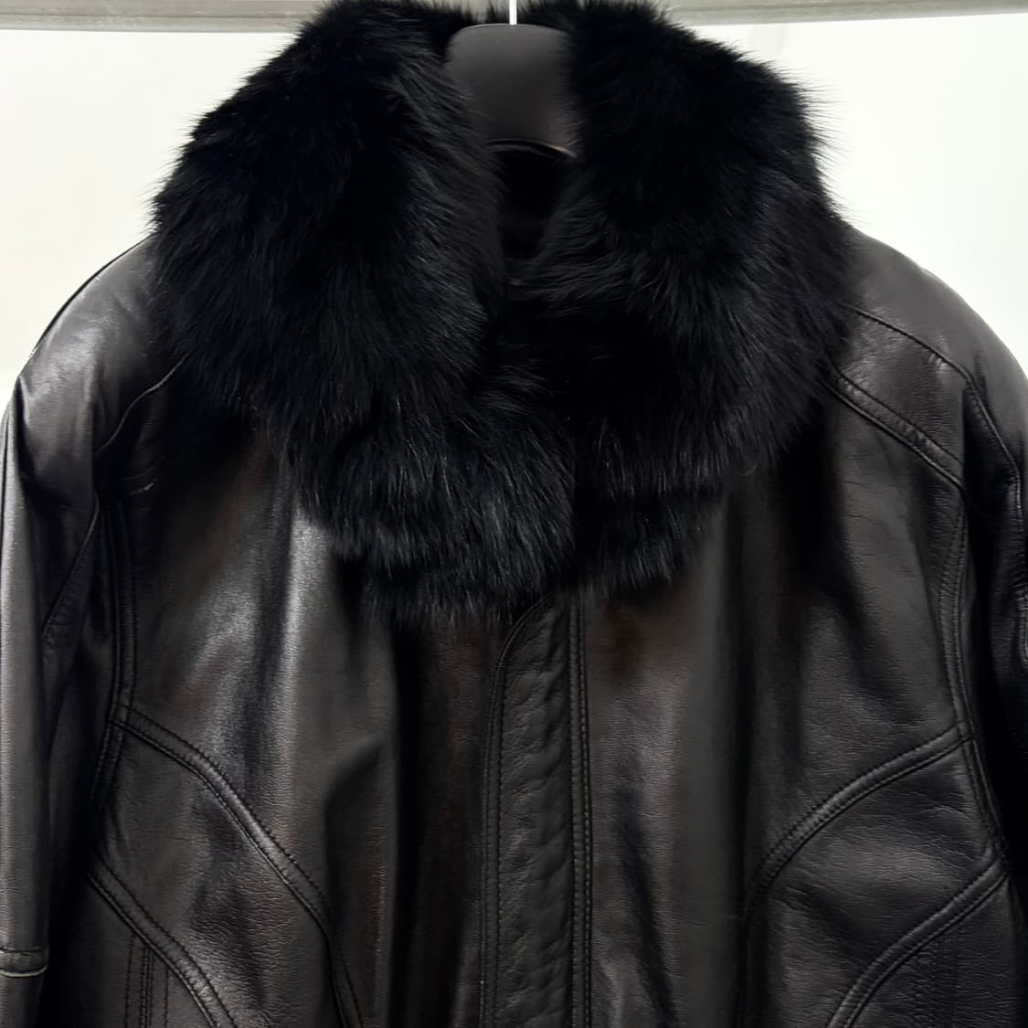 Fontelli 이태리 램스킨 퍼카라 봄버 자켓 상품이미지6