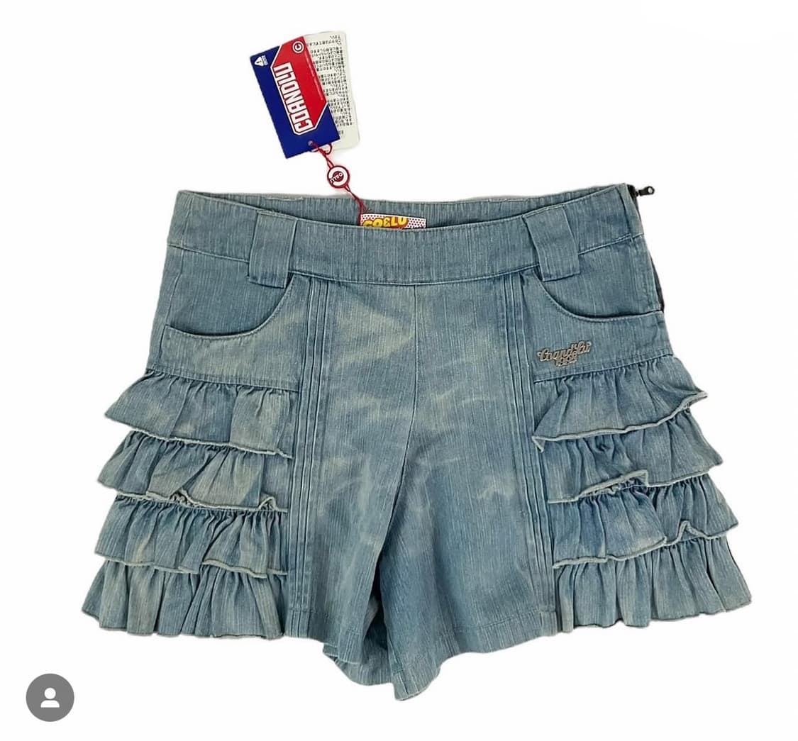 프릴 청 미니 치마바지 스커트 josephine 빈티지 상품이미지1