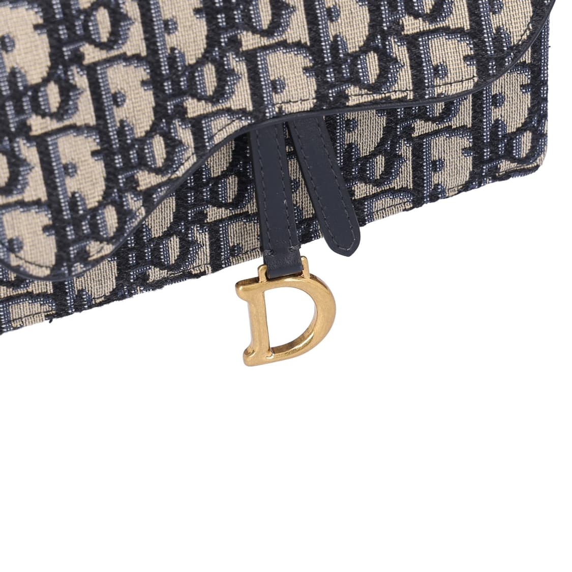 디올 S5619CTZQ 새들 벨트 파우치 블루 디올 오블리크 자카드 상품이미지5