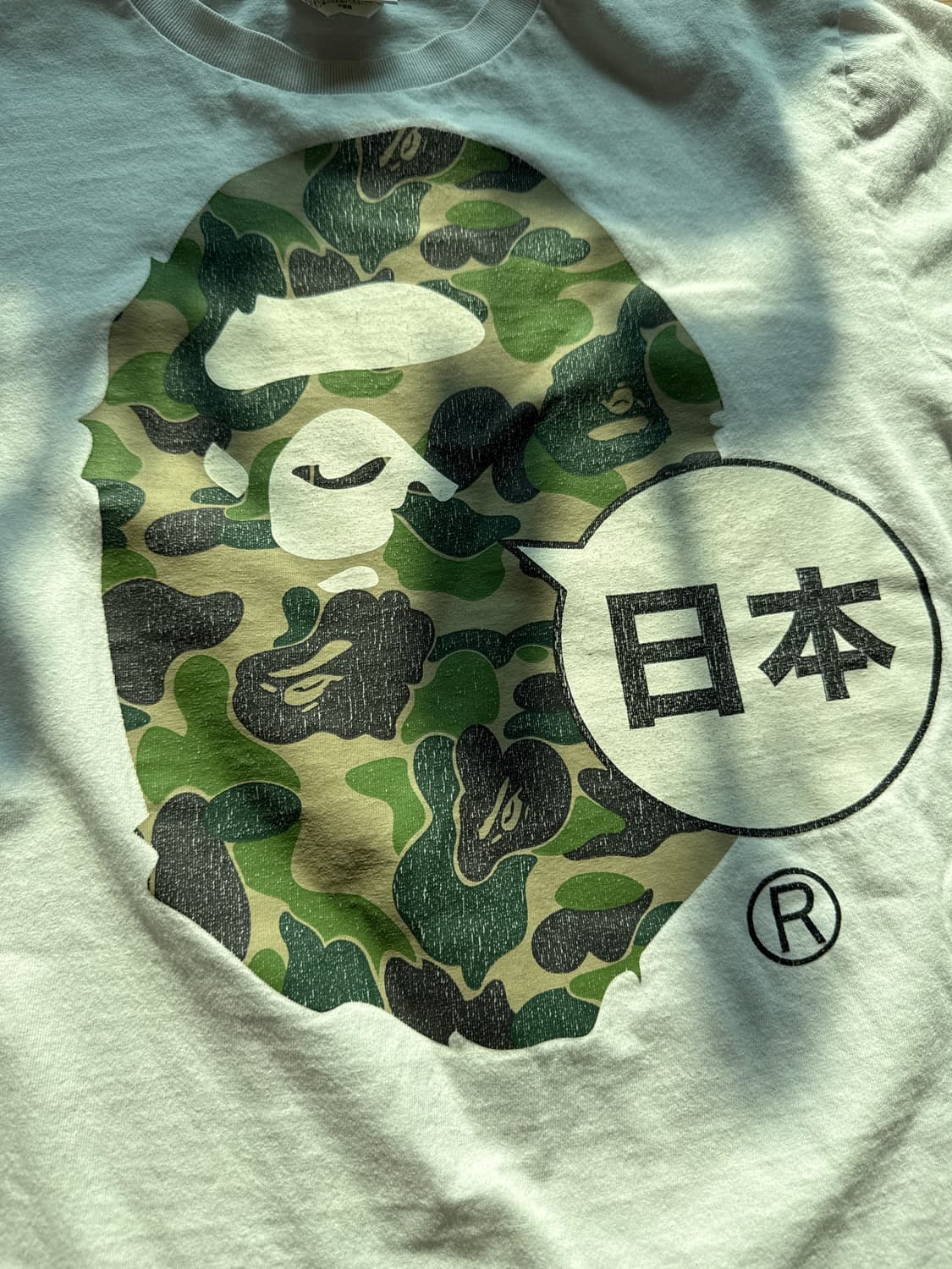 베이프 카모 에이프헤드 재팬 반팔 티셔츠 상품이미지2