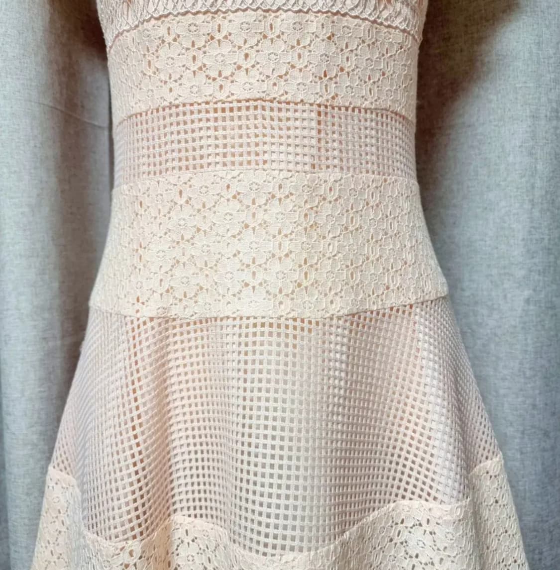 케네스레이디 펀칭레이스 플레어 원피스 (55) 1회착/드라이완료/상태최상 상품이미지5