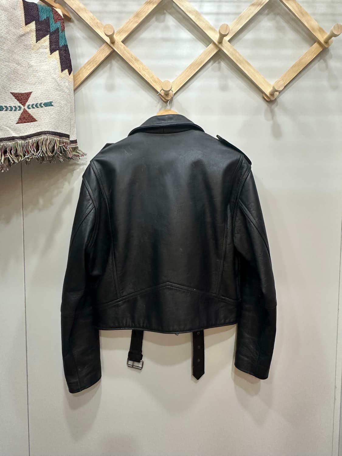 JPN MACHOPE 카우하이드 더블 라이더 자켓 L 상품이미지2