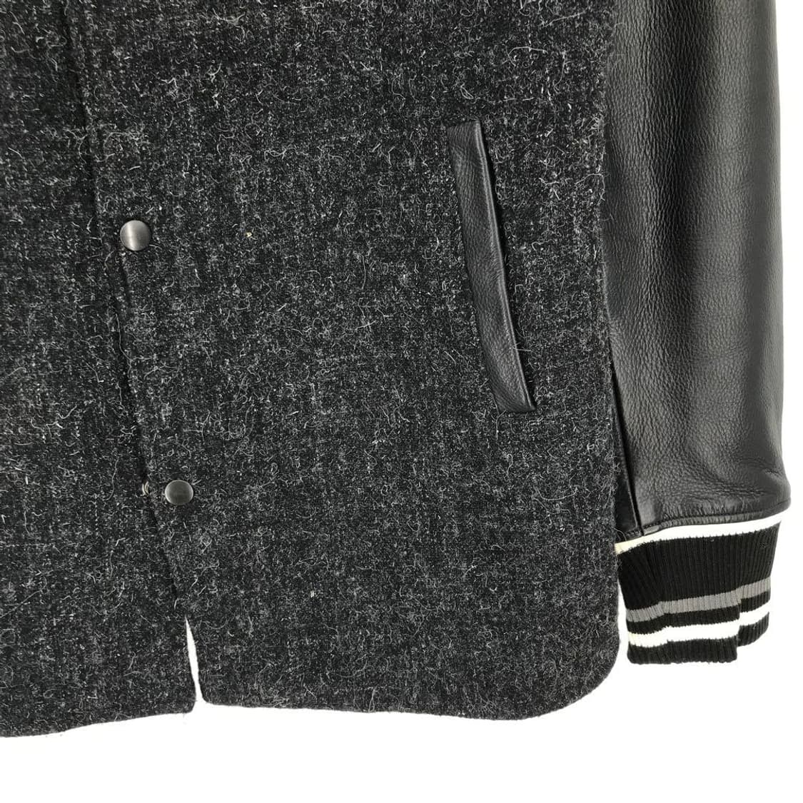 트로피클로딩 캔버스 소가죽 스타디움 자켓 바시티 상품이미지5