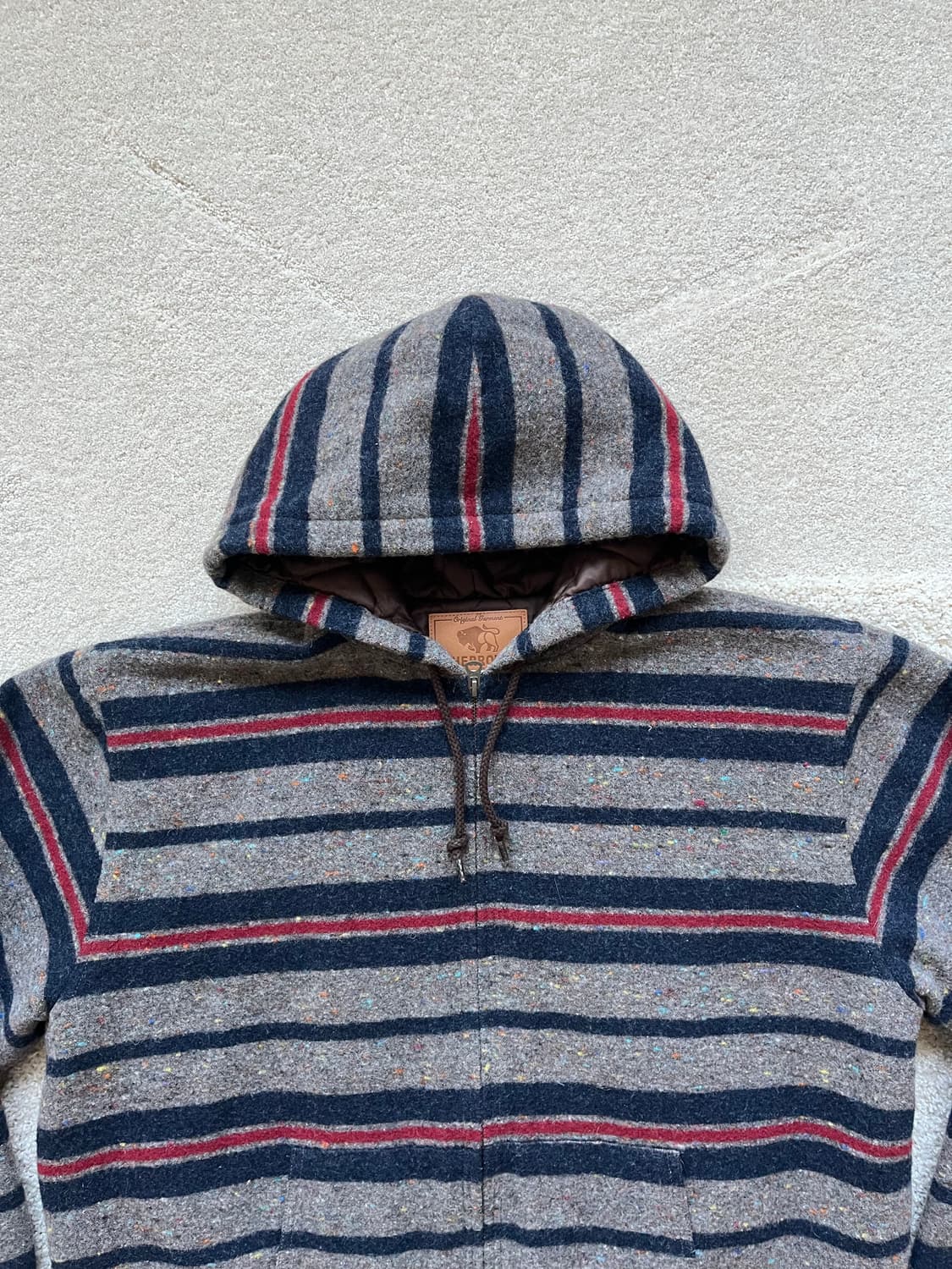 페로우즈 퀼팅 울 후드 집업 자켓 (105) 상품이미지5